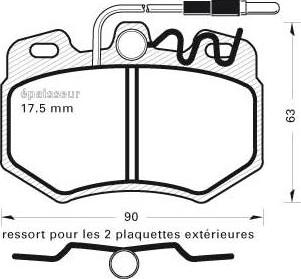 MGA 201 - Kit de plaquettes de frein, frein à disque cwaw.fr