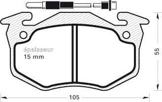 MGA 202 - Kit de plaquettes de frein, frein à disque cwaw.fr