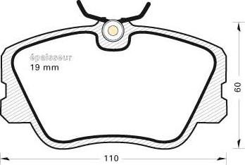 MGA 207 - Kit de plaquettes de frein, frein à disque cwaw.fr