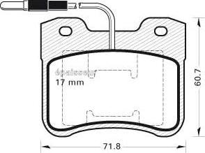 MGA 215 - Kit de plaquettes de frein, frein à disque cwaw.fr