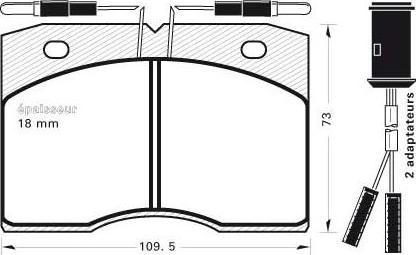 MGA 216 - Kit de plaquettes de frein, frein à disque cwaw.fr