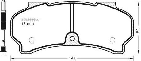 MGA 218 - Kit de plaquettes de frein, frein à disque cwaw.fr