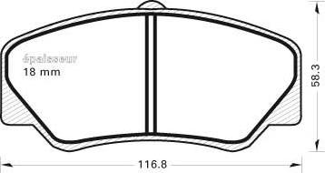 MGA 217 - Kit de plaquettes de frein, frein à disque cwaw.fr