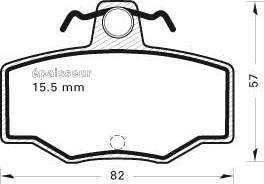 MGA 289 - Kit de plaquettes de frein, frein à disque cwaw.fr