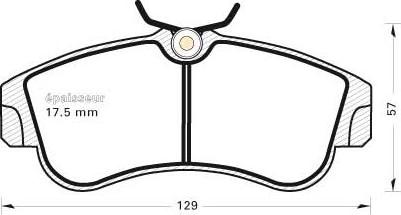 MGA 288 - Kit de plaquettes de frein, frein à disque cwaw.fr