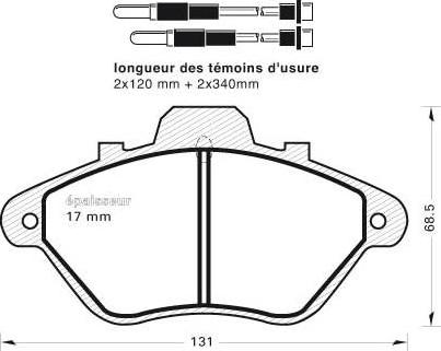 MGA 235 - Kit de plaquettes de frein, frein à disque cwaw.fr