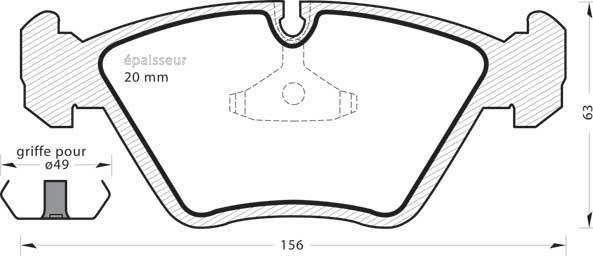 MGA 236 - Kit de plaquettes de frein, frein à disque cwaw.fr