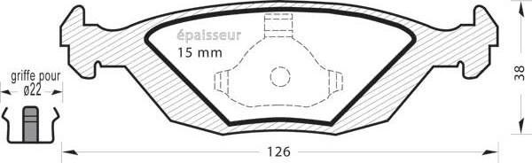 MGA 231 - Kit de plaquettes de frein, frein à disque cwaw.fr