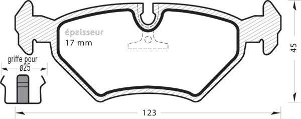 MGA 237 - Kit de plaquettes de frein, frein à disque cwaw.fr