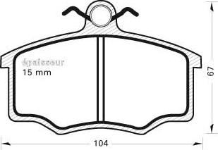 MGA 229 - Kit de plaquettes de frein, frein à disque cwaw.fr