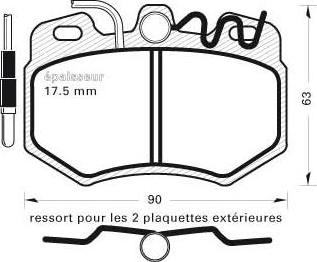 MGA 220 - Kit de plaquettes de frein, frein à disque cwaw.fr