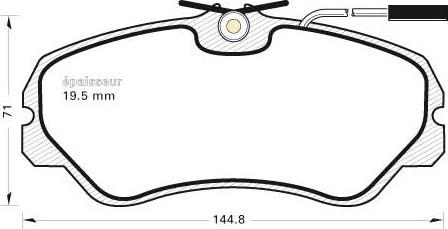 MGA 221 - Kit de plaquettes de frein, frein à disque cwaw.fr