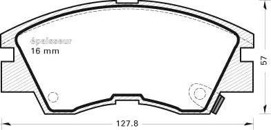 MGA 279 - Kit de plaquettes de frein, frein à disque cwaw.fr