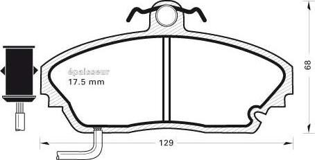 MGA 275 - Kit de plaquettes de frein, frein à disque cwaw.fr