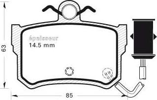 MGA 276 - Kit de plaquettes de frein, frein à disque cwaw.fr