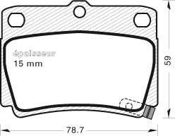 MGA 791 - Kit de plaquettes de frein, frein à disque cwaw.fr