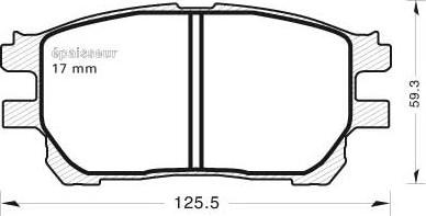 MGA 792 - Kit de plaquettes de frein, frein à disque cwaw.fr