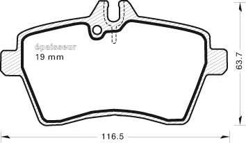 MGA 749 - Kit de plaquettes de frein, frein à disque cwaw.fr