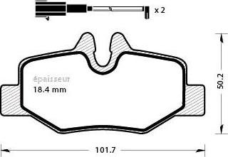 MGA 754 - Kit de plaquettes de frein, frein à disque cwaw.fr