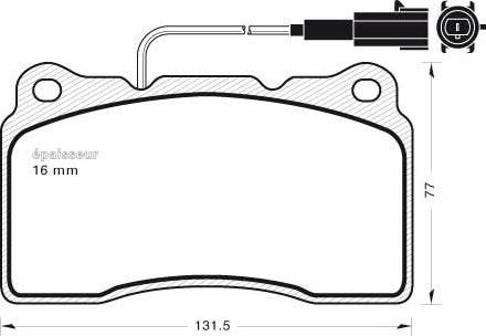 MGA 755 - Kit de plaquettes de frein, frein à disque cwaw.fr