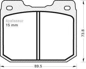 MGA 75 - Kit de plaquettes de frein, frein à disque cwaw.fr