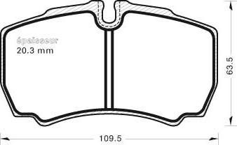 MGA 764 - Kit de plaquettes de frein, frein à disque cwaw.fr