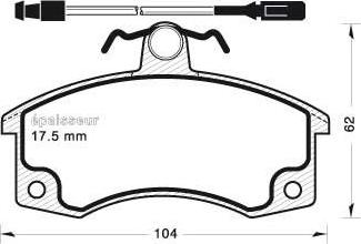 MGA 709 - Kit de plaquettes de frein, frein à disque cwaw.fr