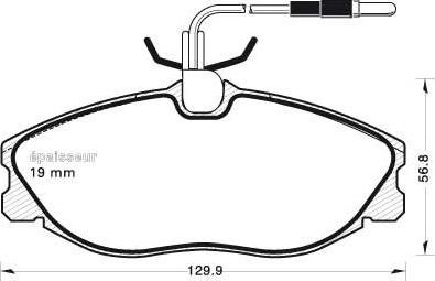 BENDIX 573000 - Kit de plaquettes de frein, frein à disque cwaw.fr