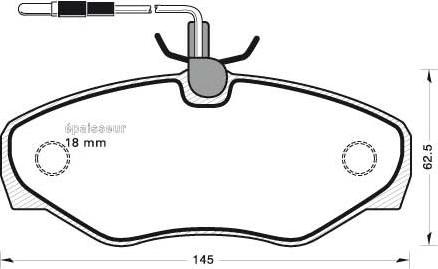 HELLA T5127 - Kit de plaquettes de frein, frein à disque cwaw.fr