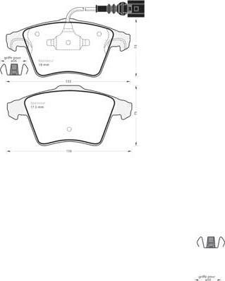 MGA 739 - Kit de plaquettes de frein, frein à disque cwaw.fr