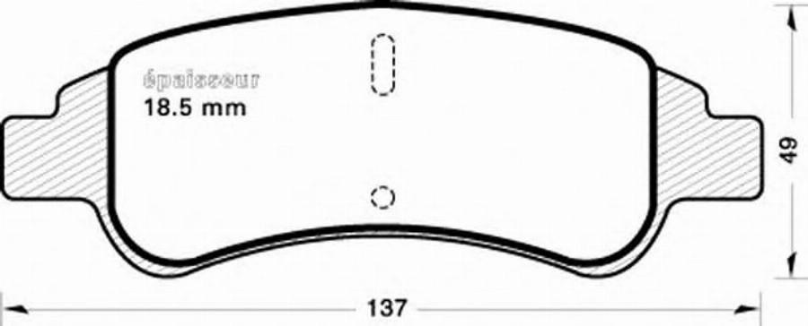 MGA 726 - Kit de plaquettes de frein, frein à disque cwaw.fr