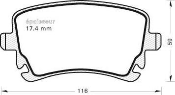 ATE 602888 - Kit de plaquettes de frein, frein à disque cwaw.fr