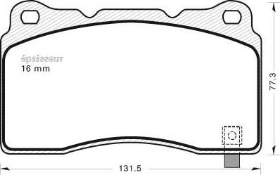 MGA 773 - Kit de plaquettes de frein, frein à disque cwaw.fr