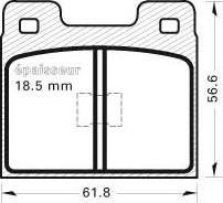 MGA 77 - Kit de plaquettes de frein, frein à disque cwaw.fr