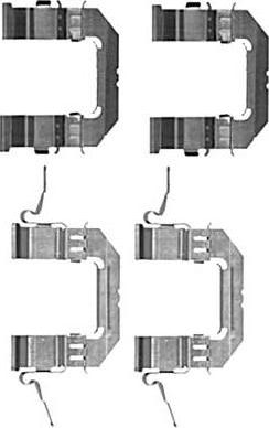 MGA A353 - Kit d'accessoires, plaquette de frein à disque cwaw.fr