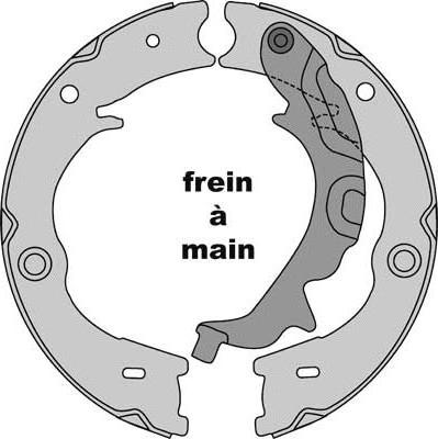 MGA M946 - Jeu de mâchoires de frein, frein de stationnement cwaw.fr