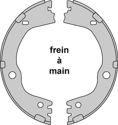 MGA M941 - Jeu de mâchoires de frein, frein de stationnement cwaw.fr