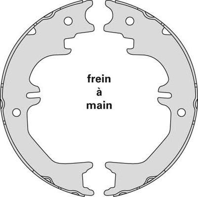 MGA M903 - Jeu de mâchoires de frein, frein de stationnement cwaw.fr