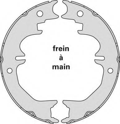 MGA M902 - Jeu de mâchoires de frein, frein de stationnement cwaw.fr