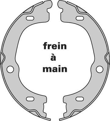 MGA M977 - Jeu de mâchoires de frein, frein de stationnement cwaw.fr