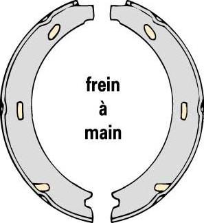 MGA M698 - Jeu de mâchoires de frein, frein de stationnement cwaw.fr