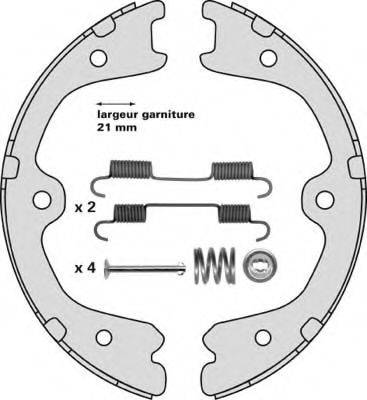 MGA M891R - Jeu de mâchoires de frein, frein de stationnement cwaw.fr