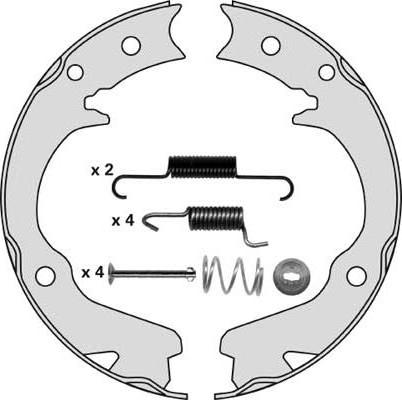 MGA M859R - Jeu de mâchoires de frein, frein de stationnement cwaw.fr
