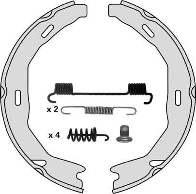 MGA M869R - Jeu de mâchoires de frein, frein de stationnement cwaw.fr