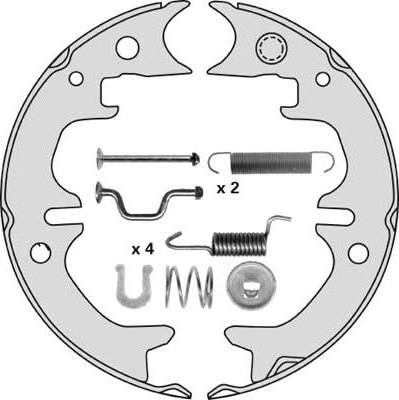 MGA M860R - Jeu de mâchoires de frein, frein de stationnement cwaw.fr