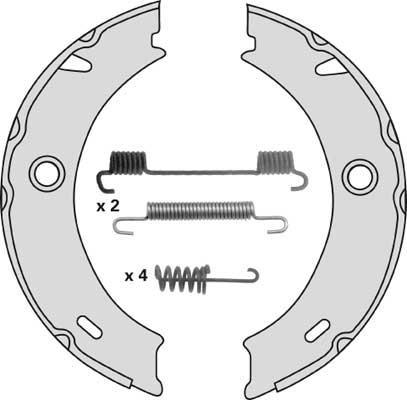 MGA M805R - Jeu de mâchoires de frein, frein de stationnement cwaw.fr
