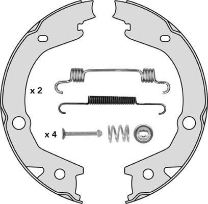 MGA M885R - Jeu de mâchoires de frein, frein de stationnement cwaw.fr