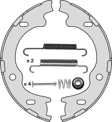 MGA M886R - Jeu de mâchoires de frein, frein de stationnement cwaw.fr