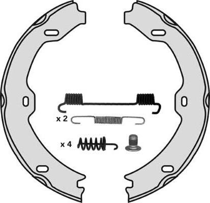 MGA M829R - Jeu de mâchoires de frein, frein de stationnement cwaw.fr