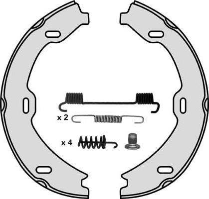 MGA M828R - Jeu de mâchoires de frein, frein de stationnement cwaw.fr